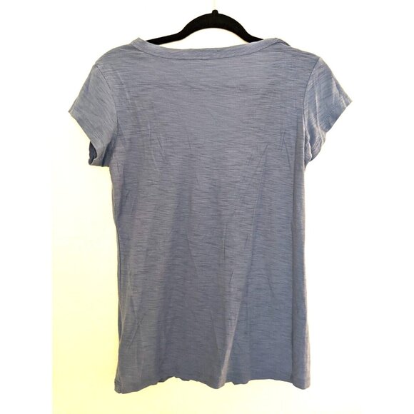 Standard James Perse Tee Shirt Size 3 Large Blue Gray Short Sleeves Cotton Modal - Picture 3 of 8